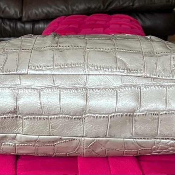 Coach Metallic Croc-Embossed Tote - Picture 15 of 16